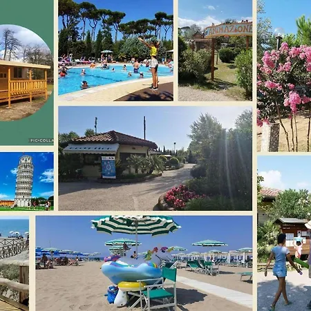 Chalet Comfortable Campsite-chalet G16 Tuscany Near Sea